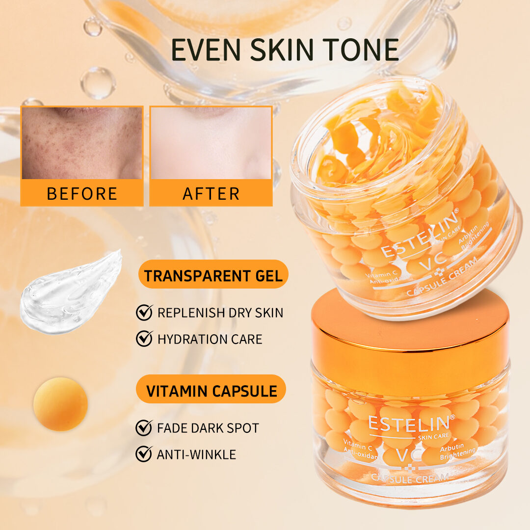 Estelin Vitamin C & Arbutin Brightening Capsule Cream (60g)