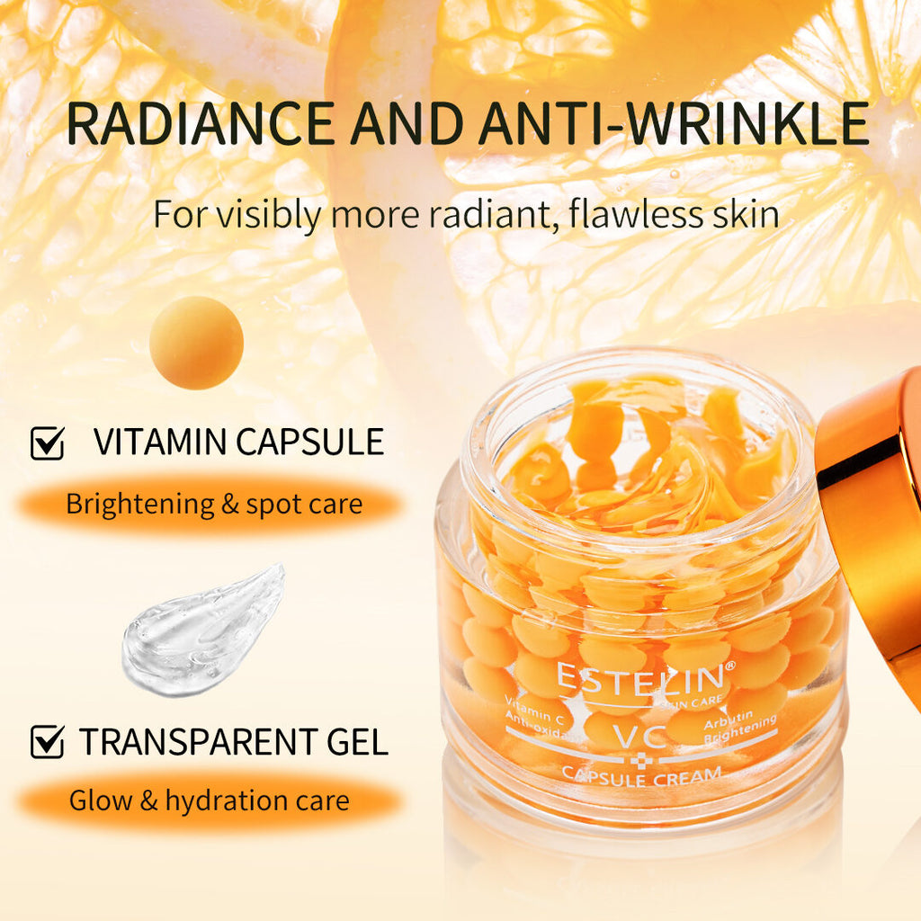 Estelin Vitamin C & Arbutin Brightening Capsule Cream (60g)