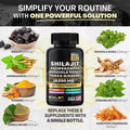8 in 1 Supplement Shilajit Extract Ashwagandha Extract Ginseng Extract Super Active Capsule